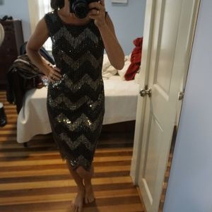 Beaded and Sequin Party Dress